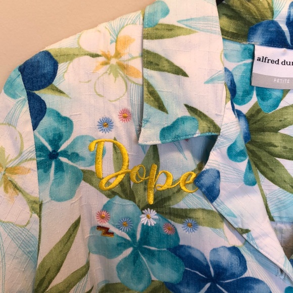 Upcycled Hawaiian Shirt - Picture 2 of 2